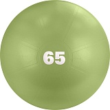 Мяч гимнастический TORRES, арт.AL122165MT, диам. 65 см, с насосом, оливковый