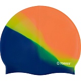 Шапочка для плавания TORRES Flat, SW-12202MG, оранжевый мультиколор, силикон