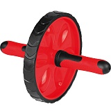 Ролик гимнастический "TORRES" арт.PL5012, металл, пластик, нескользящий протектор, крас-черн