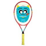 Ракетка для большого тенниса дет. HEAD Novak 23 Gr05, арт.233510, для дет.6-8 лет, алюм., со струнами, красно-желтый