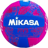 Мяч для пляжного волейбола MIKASA BV354TV-GV-BP, сине-розовый