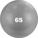 Мяч гимнастический TORRES, арт.AL122165GR, диам. 65 см, с насосом, серый