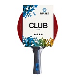 Ракетка для настольного тенниса TORRES Club 4*, арт.TT21008, накладка 2,0 мм, конич. ручка