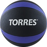 Медбол "TORRES 5 кг", арт.AL00225, резина, диаметр 23,8 см, черно-фиолетово-белый