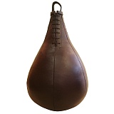 Груша боксерская набивная арт. FS-EG№1, вес 7кг, размер 50*30см,  натуральная кожа